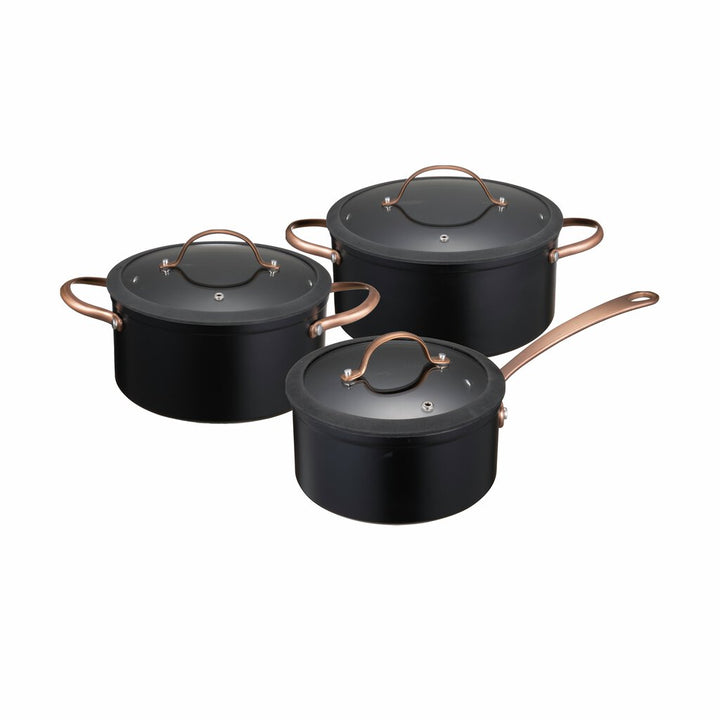 Modern House - Black Copper - Grytset s/3 - 1,5/ 3/ 4,9 l