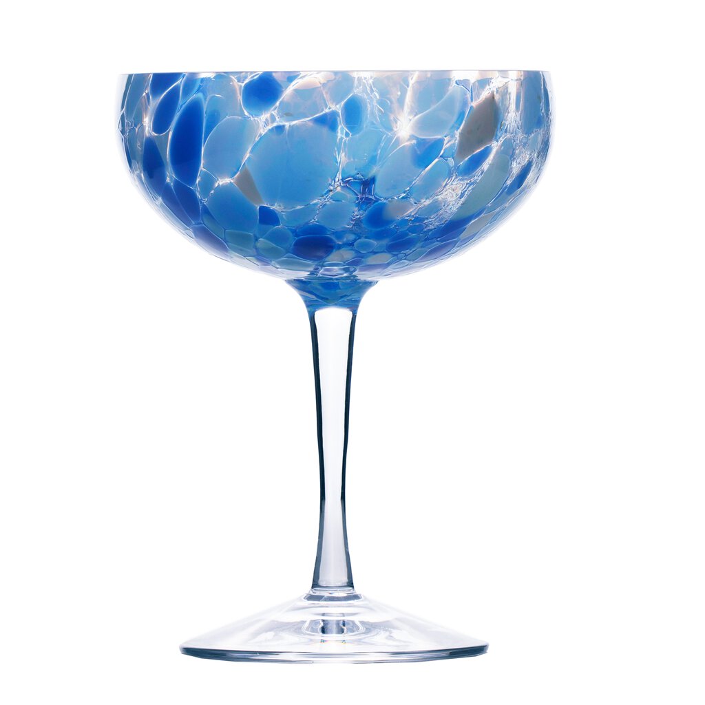 Magnor - Swirl - Champagneglas blå - 22 cl