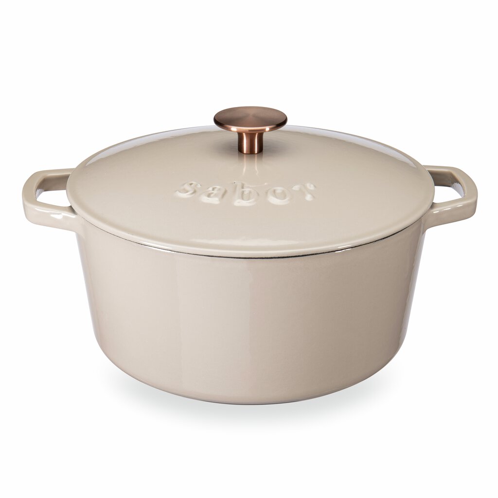 Sabor - Gjutjärnsgryta- 4,4 l - Varmgrå