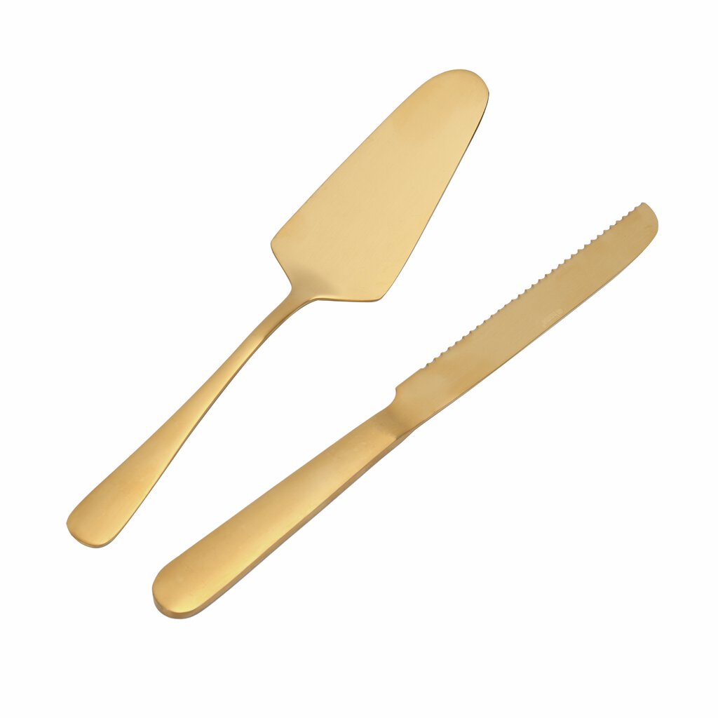 Modern House - Gold satin - Tårtset