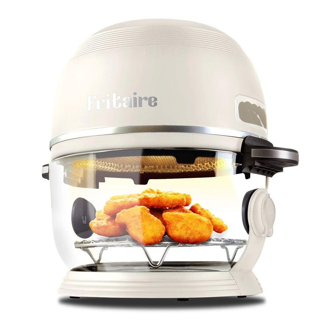Fritaire Air Fryer med 4,8 Lglasskål Vit