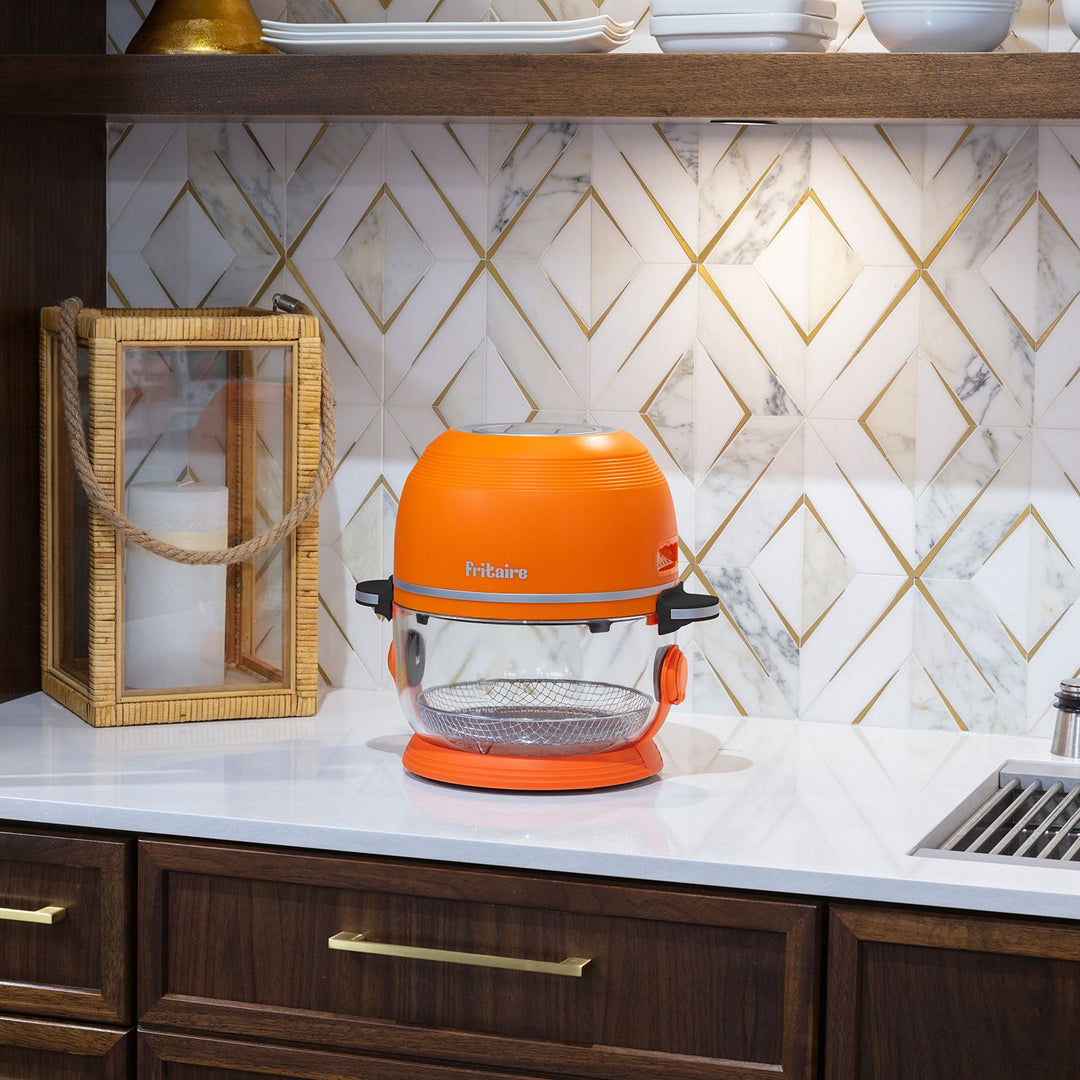 Fritaire Air Fryer med 4,8 Lglasskål Orange