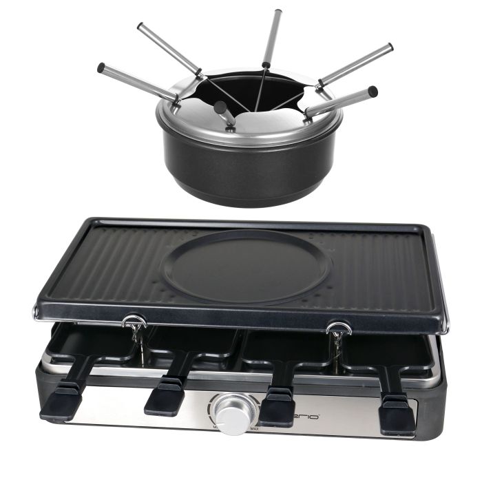 Emerio Raclettegrill med Fondueset